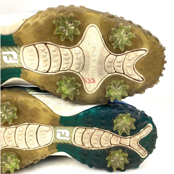 Footjoy Flex-Zone Freestyle-Men's 11(M) Blue & White Soft Spike Golf Shoe- 57340 - Picture 8 of 9